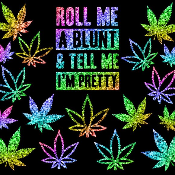 Roll Me A Blunt 20oz Stainless Steel Straight Skinny Tumbler - Picture 2 of 2